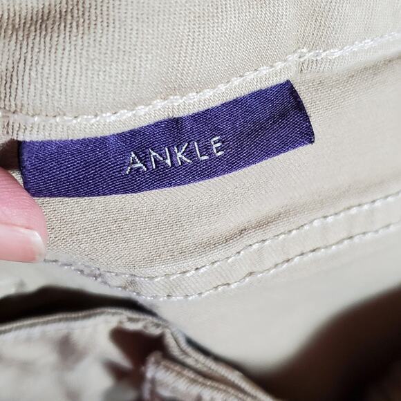 NYDJ Not Your Daughter's Jeans Tan High Rise Ankle Jeans w77h19dt3473 Plus Sz 24 - Picture 12 of 16